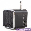 Портативный USB MP3 плеер с колонками с FM радио